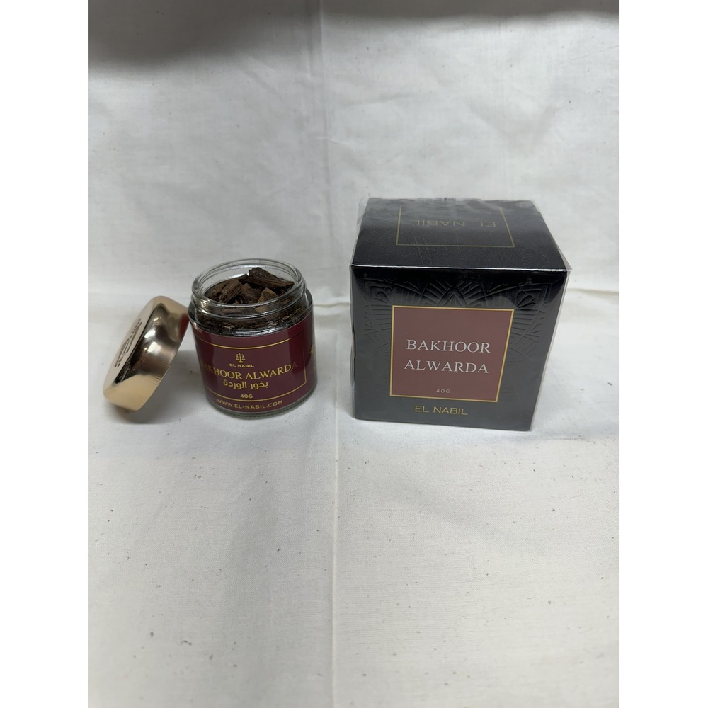 El Nabil Bakhoor Alwarda Incense Wood Chips 40g Home Fragrance New in Box